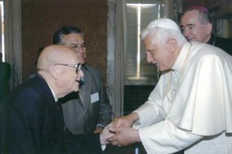Eduardo Bonin and Pope Benedict XVI